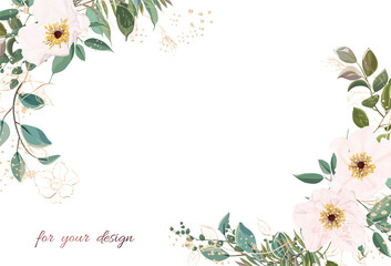 Fototapeta premium Beautiful background with flowers. Vector illustration. EPS 10.