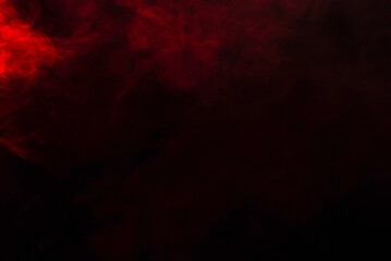 Red steam on a black background.
