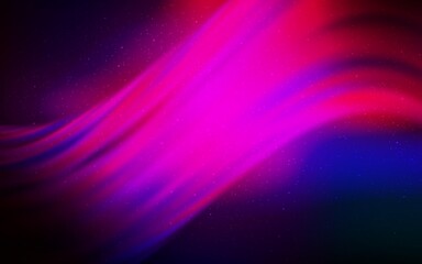 Fototapeta premium Dark Pink, Blue vector background with astronomical stars. Glitter abstract illustration with colorful cosmic stars. Pattern for futuristic ad, booklets.