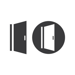 Door icon vector illustration