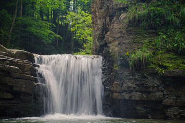 waterfall in the jungle