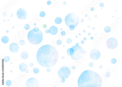 水彩テクスチャの水玉背景 青 Abstract Wall Mural Abstra メガネ