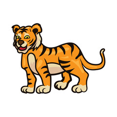 FULL BODY TIGER VECTOR ILLUSTRATION