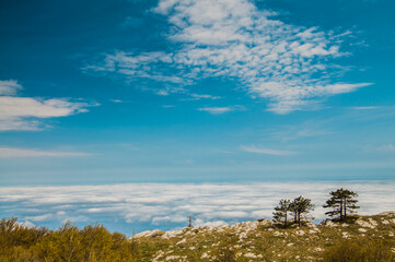 Photo from top of mountain, beautiful horizon
