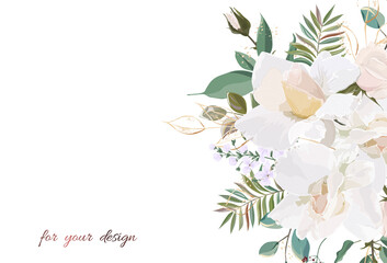 Beautiful background with flowers. Vector illustration. EPS 10.