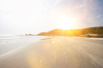 Anjuna beach at Goa, India