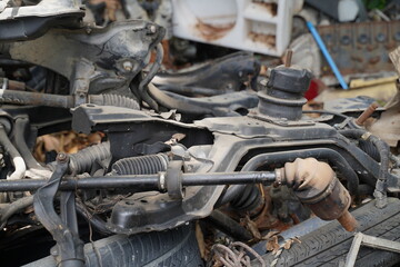 Car's junkyard in Thailand