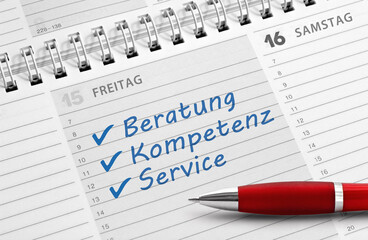 Beratung, Kompetenz, Service,