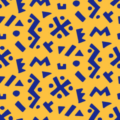 Tribal boho, native american seamless pattern