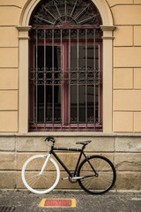 Fototapeta na wymiar Bike no centro de São Paulo.