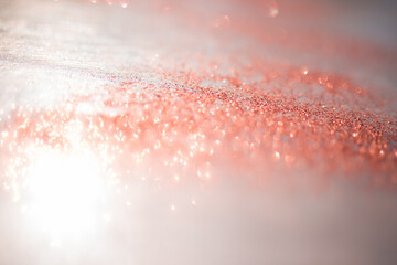 Abstract red and silver glitter bokeh
Abstract red and silver glitter with blurred bokeh....