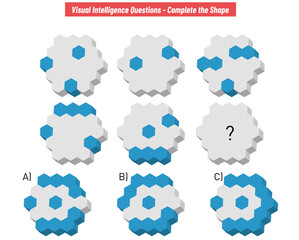 IQ TEST Practice Questions - Figure completion