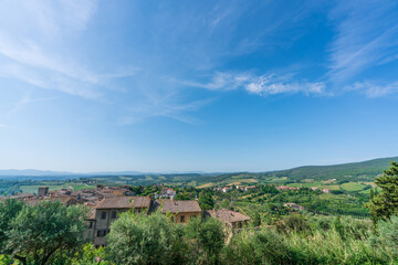 Obraz premium 世界遺産の塔の町サンジミニャーノ