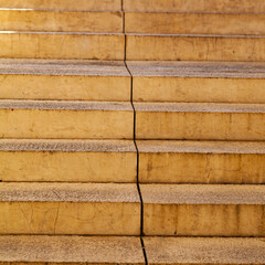 Stone staircase, close up.