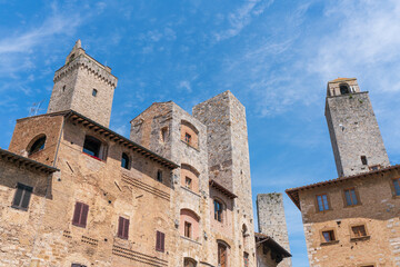 Fototapeta na wymiar 世界遺産の塔の町サンジミニャーノ