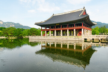 Gyeonghoeru Pavilion at Gyeongbokgung Palace, Seoul, South Korea