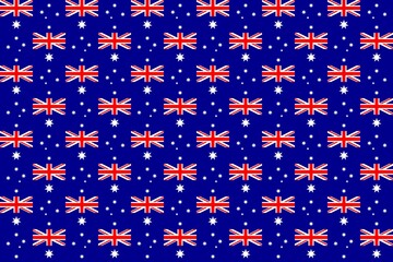 Simple geometric pattern in the colors of the national flag of Australia