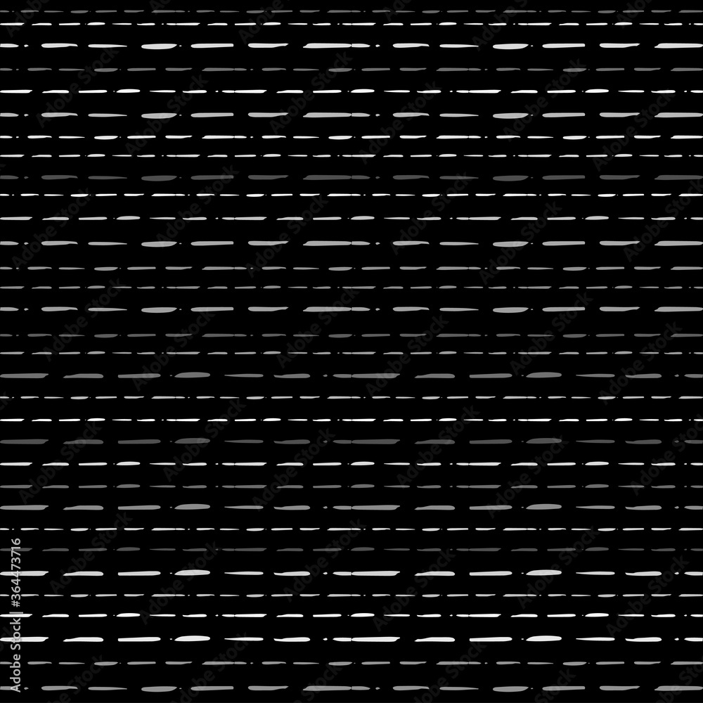 Aufkleber seamless texture of horizontal lines, vector pattern of digital waves, white stripes on black backgr
