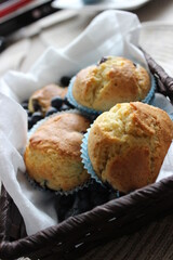 Muffins with blueberries