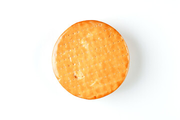 Milk cheese. Isolation on a white background.