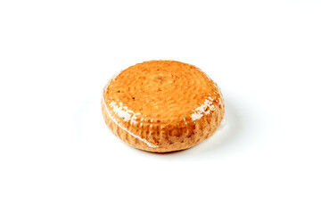 Milk cheese. Isolation on a white background.