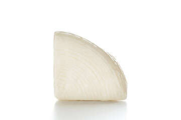 Milk cheese. Isolation on a white background.