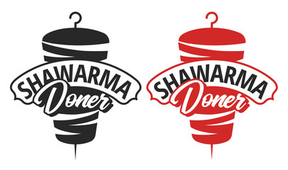 Shawarma Doner Logo Template Vector