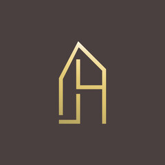 letter a logo design. luxury line concept logo. premium logo