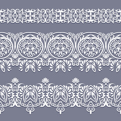 Abstract ethnic nature seamless line art stripes