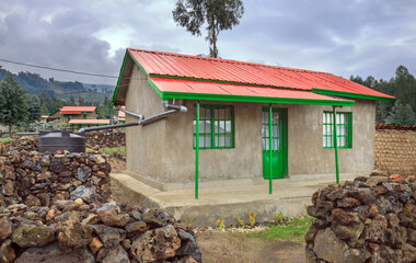 RWANDA: Model resettlement village to accommodate people from areas prone to floods and landslides....