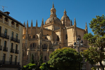 Fototapeta na wymiar Cathedral in Segovia,Castile and Leon,Spain,Europe 