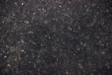 
Dust at night with flash