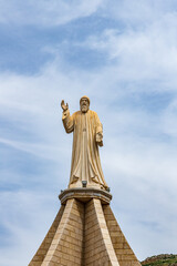 Fototapeta premium The Shrine of Saint Charbel in Bekaa Kafra, Lebanon, a Maronite monk and priest of Lebanon