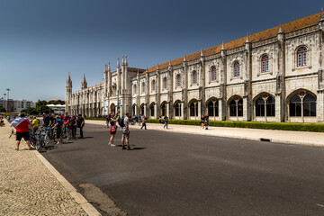 Naklejka premium Belem tower and monastery in Lisboa, Lisbon Portugal