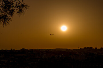 Lisboa Lisbon sunset, capital of Portugal 