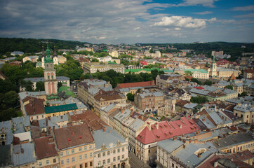 Fototapeta na wymiar panorama of lviv