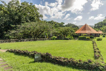 Empress Josephine's Birthplace with ruins of sugar mill it Trois Ilets, Martinique, France