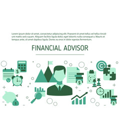 Financial advisor vector concept