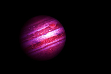 Jupiter in unusual colors. Elements of this image were furnished by NASA.