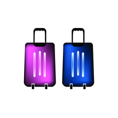 Travel bag sign icon. Baggage symbol. Colorful vector graphics for website design.