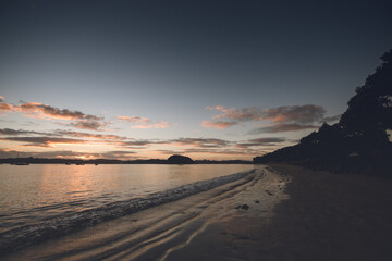 Fototapeta premium Sunrise in Paihia, bay of islands, northland, New Zealand