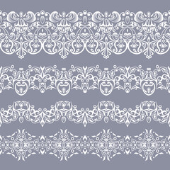 Abstract ethnic nature seamless line art stripes