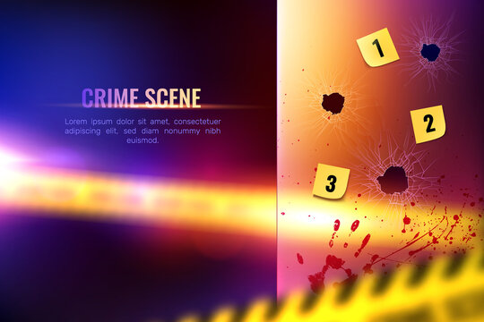 Crime Scene Realistic Background