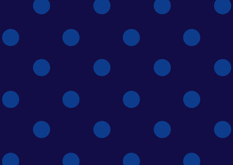 Seamless Pattern Light Blue Polka Dot on a Dark Blue Background 