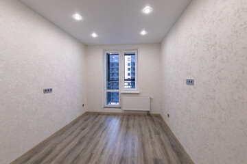 empty kitchen with window