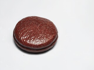 Choco pie isolated on white background