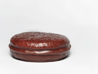 Choco pie isolated on white background