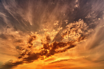 Sunset sky