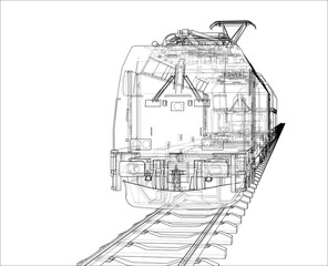 Modern train concept