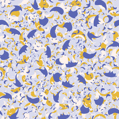 Abstract confetti background. Seamless pattern for textile or book covers, manufacturing, wallpapers, print, gift wrap, flooring